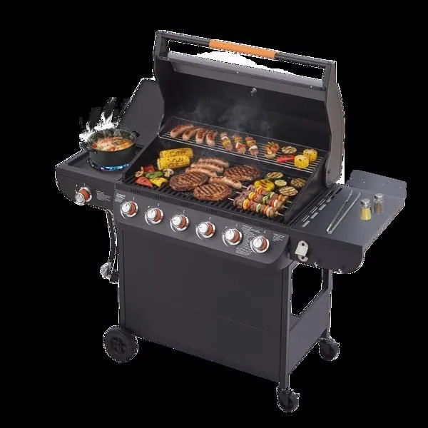 6 Burner BBQ Propane Gas Grill with Side Burner 72000 BTU — photo 19 of 24