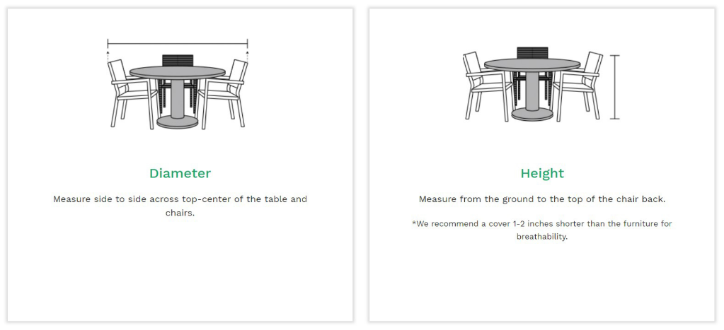 Premium Heavy-Duty Round Dining Set Cover