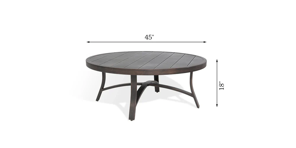 Chamber 5 Seat Patio Conversation Sofa Sets With Sunbrella® dimensions diagram