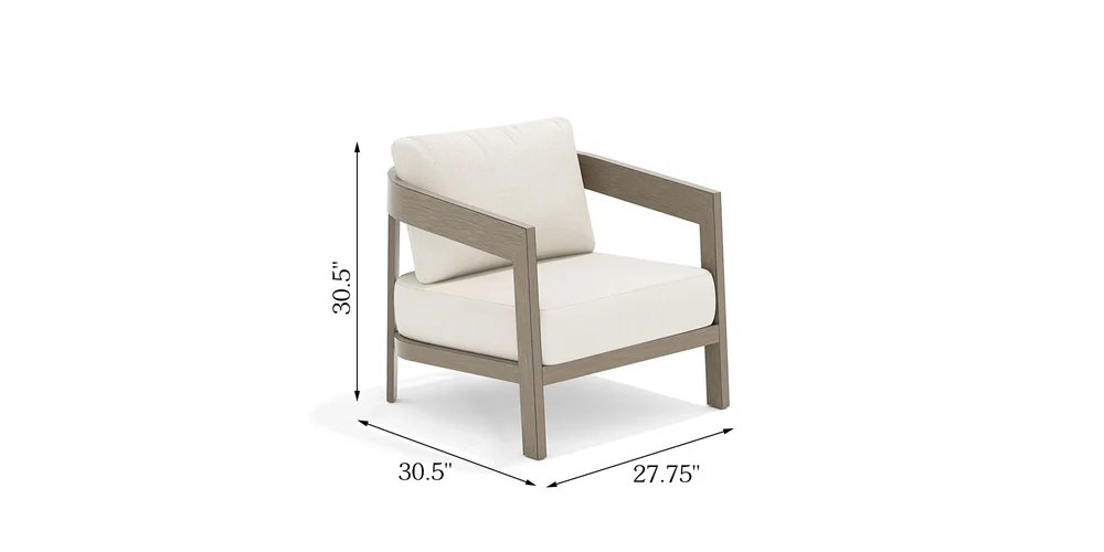 Harmonti 4-Piece Patio Conversation Set With Composite dimensions diagram
