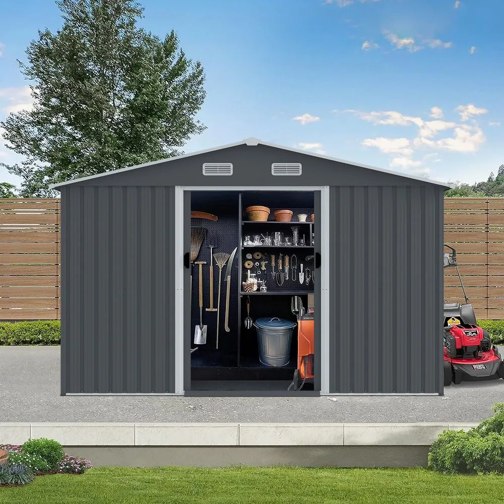 Outdoor Storage Shed 8 x 10 FT Large Metal Tool Sheds — photo 1 of 2