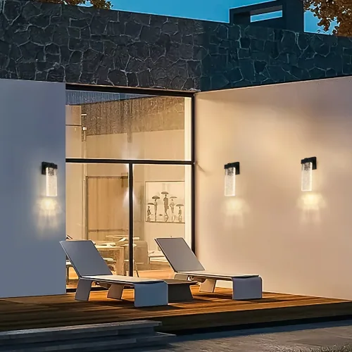 Outdoor Waterproof Transparent LED Crystal Wall Light — photo 1 of 10