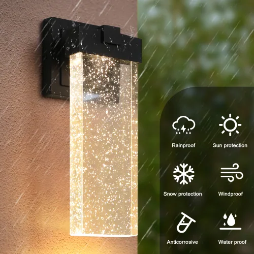 Outdoor Waterproof Transparent LED Crystal Wall Light — photo 8 of 12