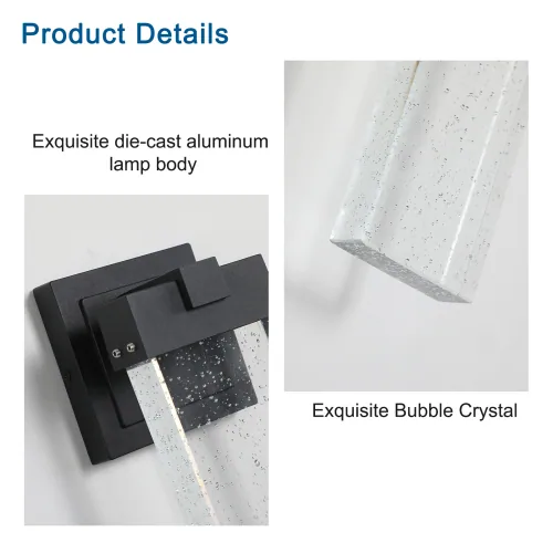 Outdoor Waterproof Transparent LED Crystal Wall Light — photo 6 of 10