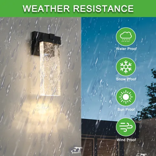 Outdoor Waterproof Transparent LED Crystal Wall Light — photo 7 of 10