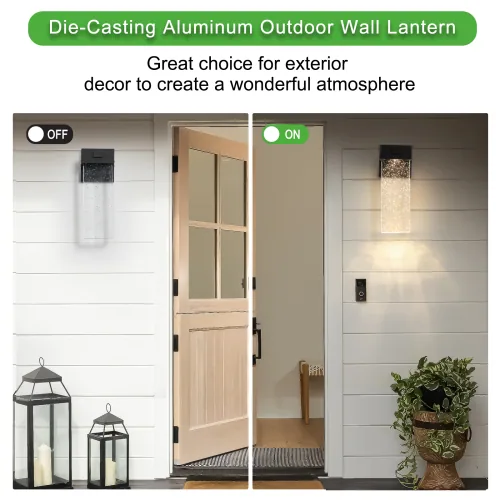 Outdoor Waterproof Transparent LED Crystal Wall Light — photo 9 of 10