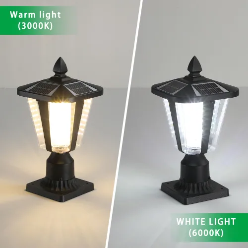 Solar Pillar Headlights With Dimmable LEDs - 2 Packs — photo 5 of 10