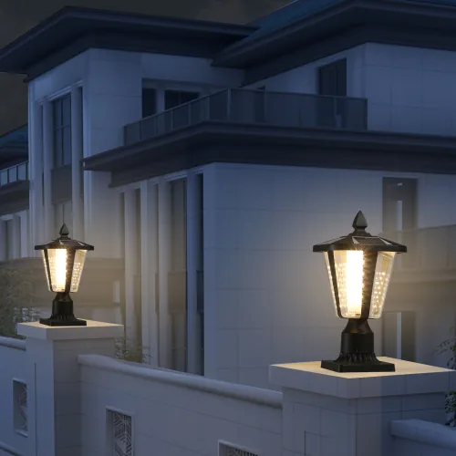 Solar Pillar Headlights With Dimmable LEDs - 2 Packs — photo 6 of 10