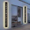 2 Pack 24/32/40/48/60in LED Outdoor Wall Lights Black Outside Garage Lights Porch Light