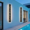 2 Pack 24/32/40/48/60in LED Outdoor Wall Lights Black Outside Garage Lights Porch Light
