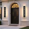 2 Pack 24/32/40/48/60in LED Outdoor Wall Lights Black Outside Garage Lights Porch Light