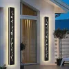 2 Pack 24/32/40/48/60in LED Outdoor Wall Lights Black Outside Garage Lights Porch Light