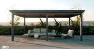 200 Model Aluminum Motorized/Manual Louvered Pergola