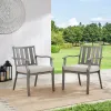 Peakhome Azur Outdoor 8 Person Square Dining Set With Sunbrella® Cushions