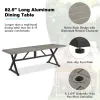 Peakhome Azur Rectangular Outdoor Dining Set With Sunbrella® Cushions