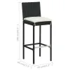 Garden Bar Set Black