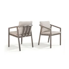 Amalfi Wraparound Aluminum Patio Dining Chair Set (Set: 6-Piece)