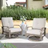 Chamber Patio Aluminum Swivel Club Chair With Sunbrella® Cushions