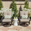 Chamber Patio Aluminum Swivel Club Chair With Sunbrella® Cushions