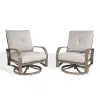 Chamber Patio Aluminum Swivel Club Chair With Sunbrella® Cushions