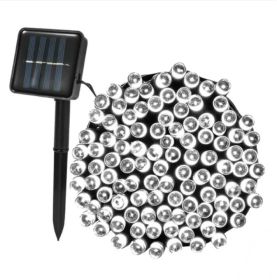 Solar String Lights LED Solar Power Fairy String Light 12M 100 LEDs 8 Lighting Mode Multicolor Waterproof Starry String Lights (Option: CoolWhite)