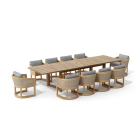 Catania Dining Set (Option: SET-337 11-pc)