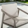 Amalfi Wraparound Aluminum Patio Dining Chair Set