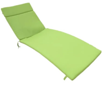 Two Salem Outdoor Lounge Chair Cushions, Lounge Chair Not Included. (Option: Green)