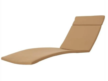 Two Salem Outdoor Lounge Chair Cushions, Lounge Chair Not Included. (Option: Caramel)