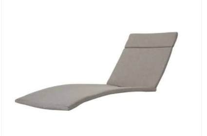 Two Salem Outdoor Lounge Chair Cushions, Lounge Chair Not Included. (Option: Charcoal)