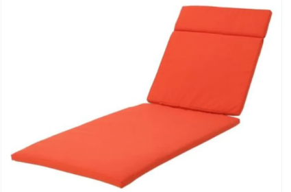 Two Salem Outdoor Lounge Chair Cushions, Lounge Chair Not Included. (Option: Orange)