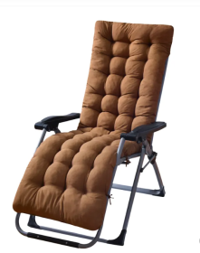 1Pc Chaise Lounger Cushion Recliner Rocking Chair Sofa Mat Deck Chair Cushion Chair Not Inlcuded  Standard Type (Option: Coffee-Standard)