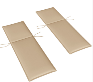 Foldable Chaise Lounge Cushion Set Of 2, Outdoor Lounge Chair Cushion Set, 200gsm Fabric, 76 X 23, Beige (Option: Beige)