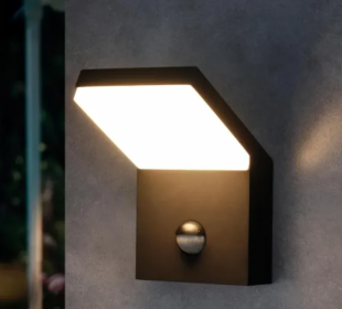 Inowel Wall Light Outdoor LED Wall Mount Lamp Wall Sconce With Motion Sensor Lantern Fixture 19231 (Option: Black)