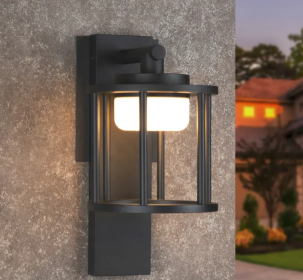 Inowel Wall Sconce Replaceable GX53 LED Bulb Porch Light Modern Waterproof Wall Lamps IP44 Waterproof Outdoor Garden Light 36309 (Option: Grey)