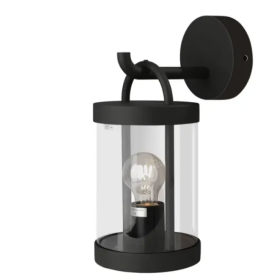 Inowel Lights Wall Light Outdoor Lantern E26 Bulb (Not Include) Wall Mount Hang Lamp Wall Sconce Lighting 32335 (Option: Black)