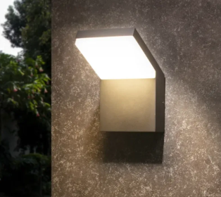 Inowel Wall Light Outdoor LED Wall Mount Lamp Modern Wall Sconce Lighting Lantern Fixture Aluminum Lights For Porch Front Door Garden Yard Patio (Option: Grey)