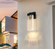 Outdoor Waterproof Transparent LED Crystal Wall Light Supports Many Types Of Bulb-2 Packs