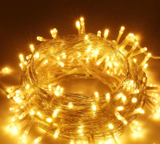 1Pc 3Meter 300 LEDs String Curtain Light With Remote 8 Light Modes IP44 Waterproof For Christmas Halloween New Year Yard Garden Party (Option: 3M)