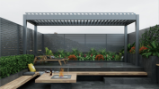 200 Model Aluminum Motorized/Manual Louvered Pergola