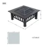 Durable Outdoor Fire Pit Table for Wood Burning with Accessories