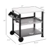 Outdoor bar cart, barbecue table,