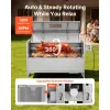Rotisserie Grill, 38W BBQ Outdoor Pig & Lamb Spit Roaster, Charcoal Spit Roaster with 132 LBS Capacity, Wheels & 4-Level Height