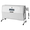 Rotisserie Grill, 38W BBQ Outdoor Pig & Lamb Spit Roaster, Charcoal Spit Roaster with 132 LBS Capacity, Wheels & 4-Level Height