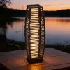 Solar Floor Lamp, Outdoor Garden Lantern Pathway Light & Decorative Driveway Lighting with Auto On/Off LED Lights