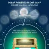 Solar Floor Lamp, Outdoor Garden Lantern Pathway Light & Decorative Driveway Lighting with Auto On/Off LED Lights
