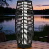 Solar Floor Lamp, Outdoor Garden Lantern Pathway Light & Decorative Driveway Lighting with Auto On/Off LED Lights