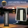 Solar Floor Lamp, Outdoor Garden Lantern Pathway Light & Decorative Driveway Lighting with Auto On/Off LED Lights