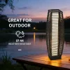 Solar Floor Lamp, Outdoor Garden Lantern Pathway Light & Decorative Driveway Lighting with Auto On/Off LED Lights